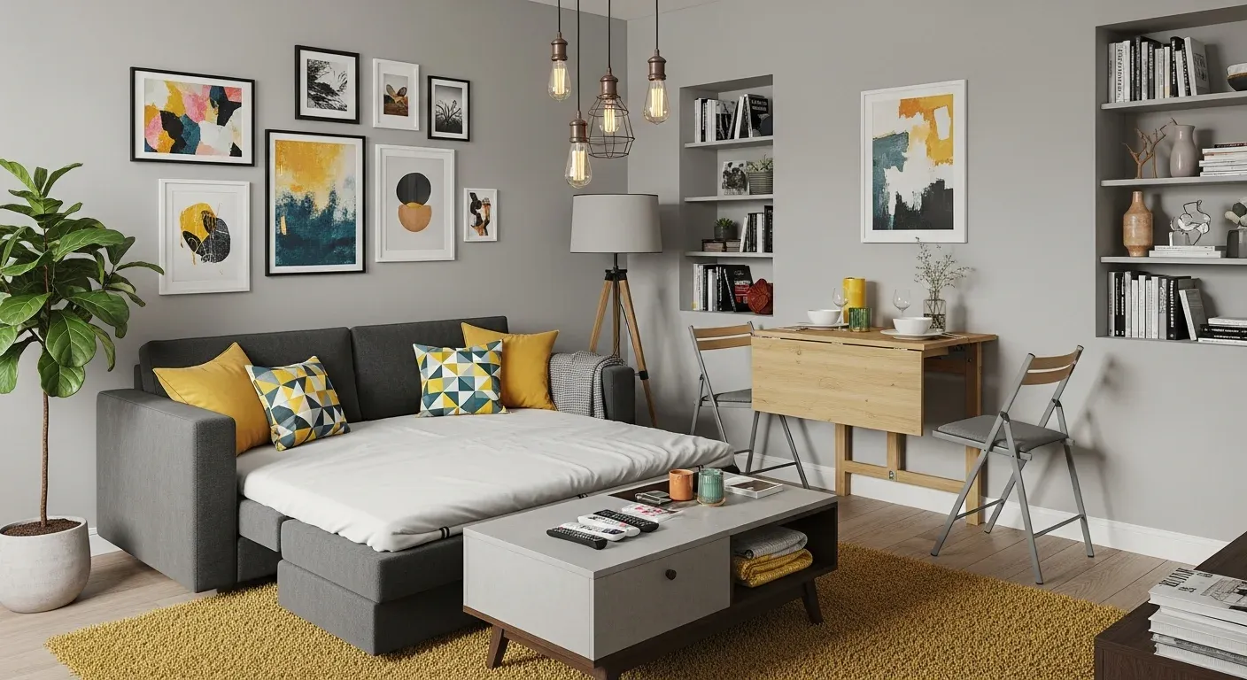 How can multifunctional furniture transform small living spaces?
